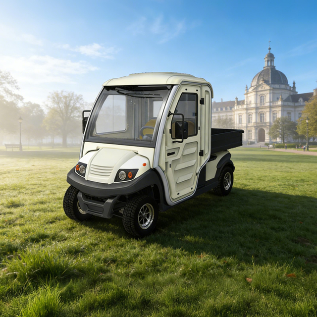Mini camión eléctrico: vehículo utilitario cerrado legal de calle de 2 plazas para mantenimiento - EG204AHCXR