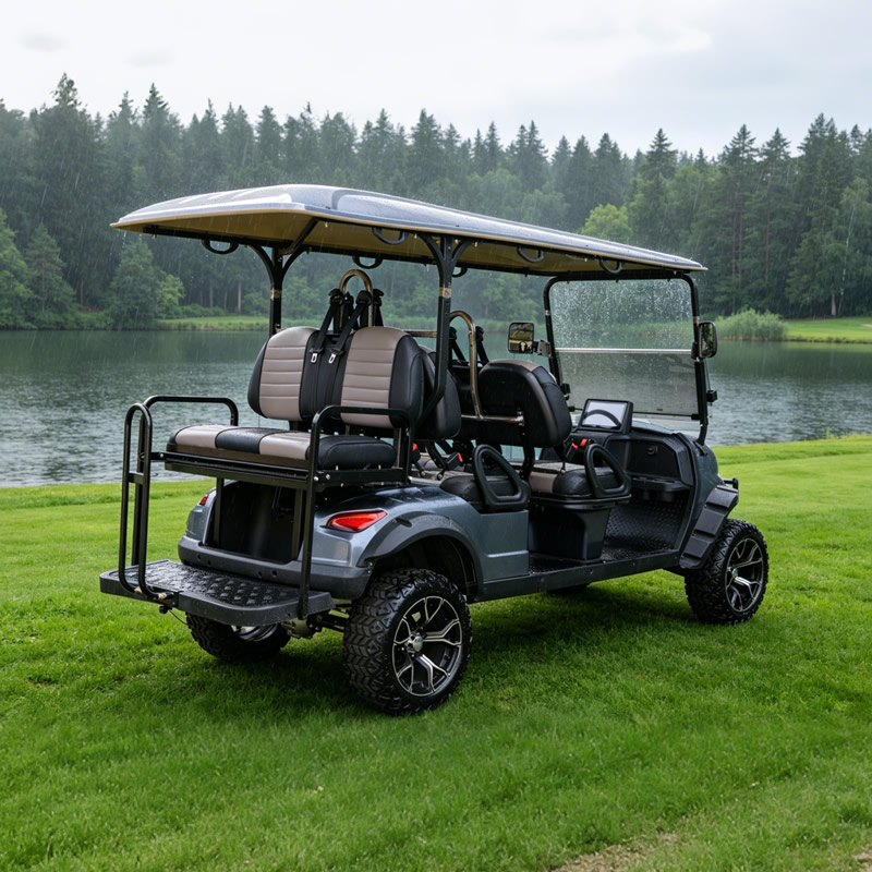 Carros de golf personalizados con batería de litio de 48 V y seis plazas al por mayor - EG204DKSZ