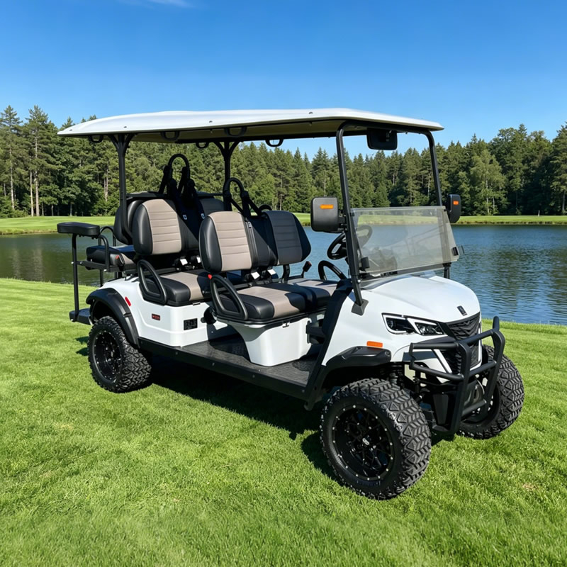  Fabricante de carritos de golf utilitarios eléctricos de caza de 4 + 2 y 6 plazas - EG204DKSZ
