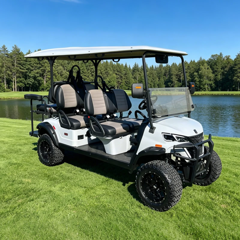  Fabricante de carritos de golf utilitarios eléctricos de caza de 4 + 2 y 6 plazas - EG204DKSZ