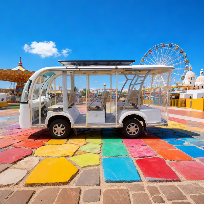 Carros de golf para vehículos de baja velocidad legales en la calle a la venta con paneles solares - EG6088K