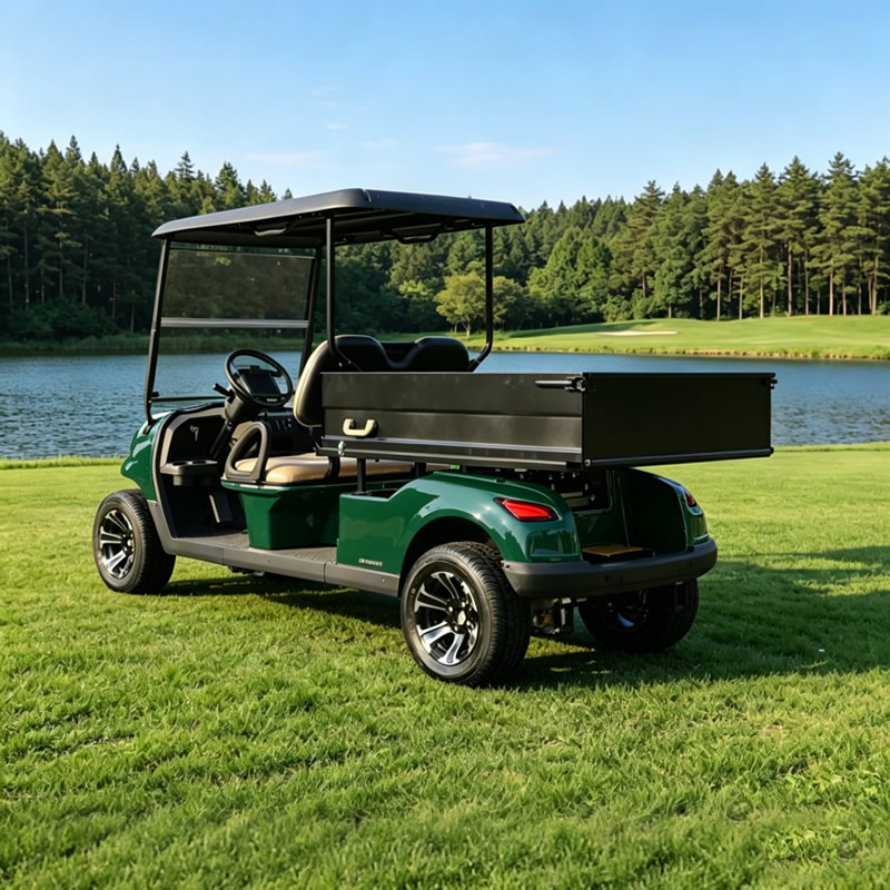 Carro de golf utilitario de 2 plazas de servicio pesado con caja de carga - EG204EHCX