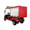 Mini camión eléctrico personalizado con carrito de golf para comida contra incendios, 2 asientos, con caja cerrada - EG2048F