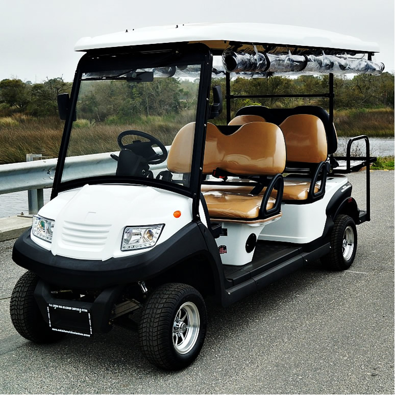 Carro de golf 4+2 plazas calle legal 
