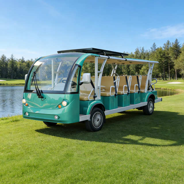 Servicio de transporte turístico eléctrico con energía solar personalizado, proveedor de vehículos turísticos eléctricos con paneles solares para complejos turísticos y parques - EG6181K