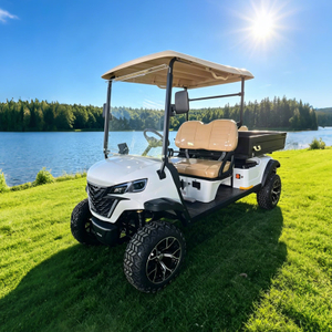 Carro de golf utilitario eléctrico todoterreno elevado con caja de carga - EG204DHCX