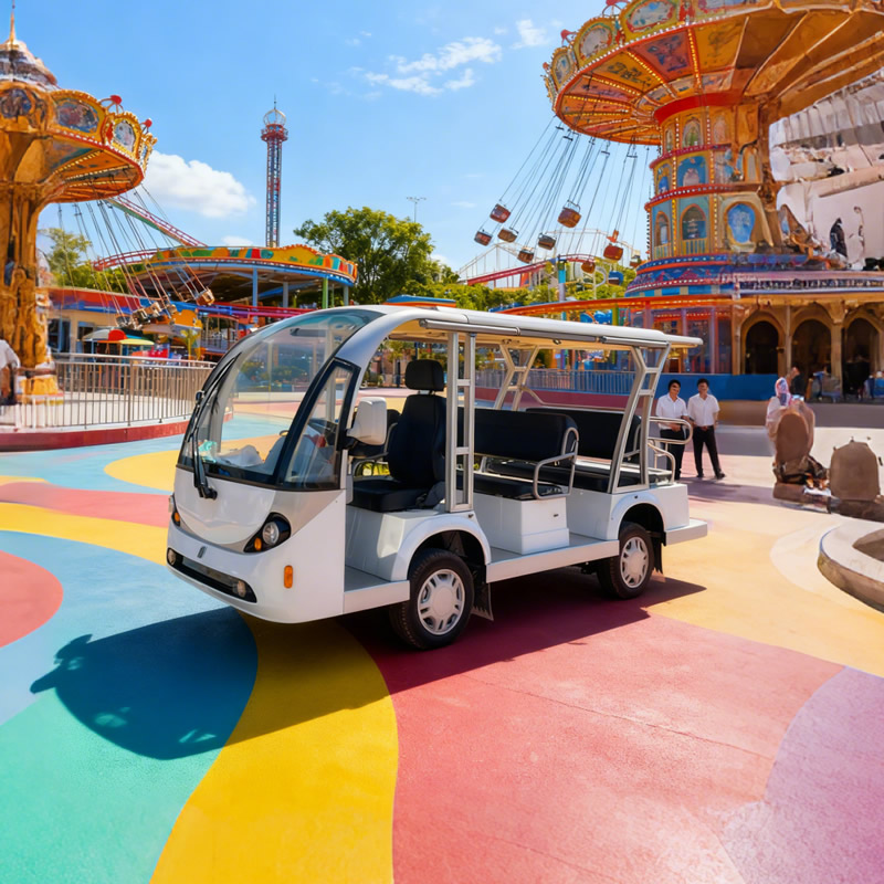 Fabricante de autobuses turísticos eléctricos de China | Autobuses lanzadera personalizados para parques temáticos y complejos turísticos - EG6118KA
