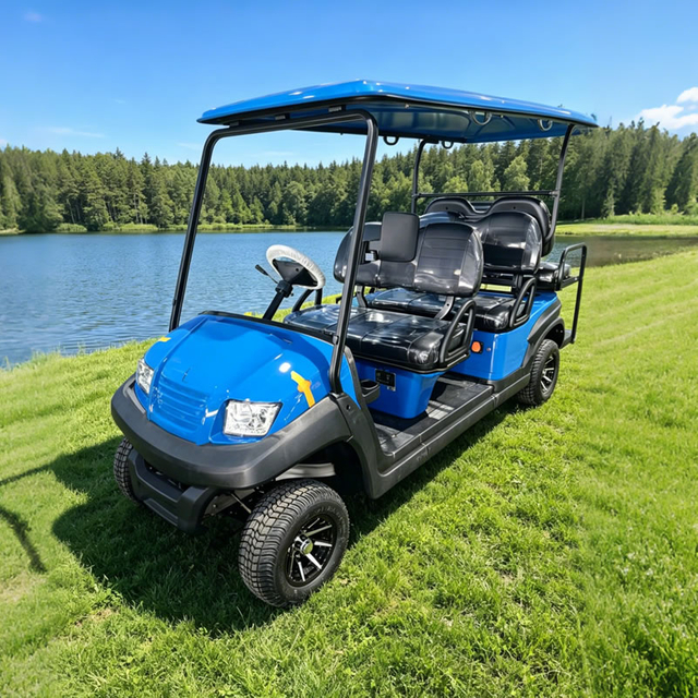Carro de golf eléctrico con batería 4+2 y 6 plazas - E204AKSZ