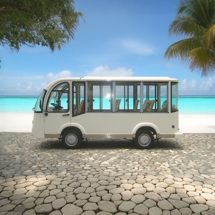 Fabricante de automóviles de autobús turístico con lanzadera eléctrica personalizada de 11 asientos - EG6118KBF