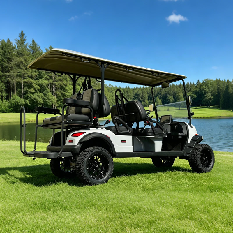  Fabricante de carritos de golf utilitarios eléctricos de caza de 4 + 2 y 6 plazas - EG204DKSZ