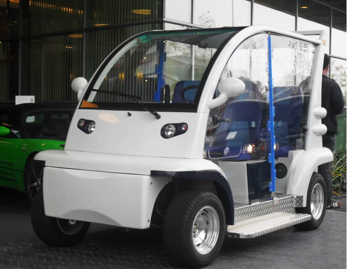 Carros de golf de patrulla el&eacute;ctricos que funcionan con bater&iacute;as 