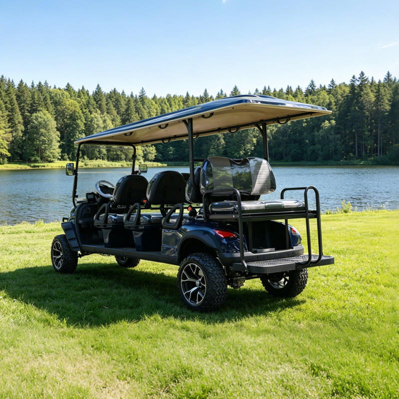 Carro de golf eléctrico personalizado de litio para pasajeros, 6+2 y 8 plazas - EG206DKSZ