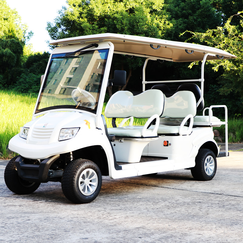 Carro de golf el&eacute;ctrico 4+2 plazas 