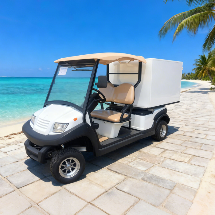 Carro de golf personalizado para alimentos y bebidas, bebidas y café, con caja, a la venta - EG204AK