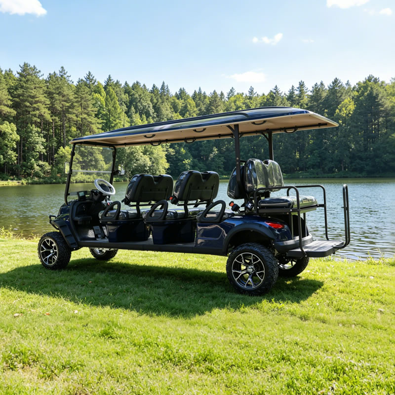 Carro de golf eléctrico personalizado de litio para pasajeros, 6+2 y 8 plazas - EG206DKSZ
