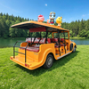 Autobús turístico eléctrico vintage | Coche turístico retro de 11 plazas | Servicio de traslado personalizado al parque temático - EG6120K