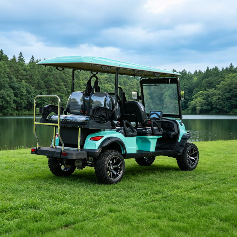 Carros elevados eléctricos de litio personalizados al por mayor Carro de golf de 6 plazas - EG204DKSZ