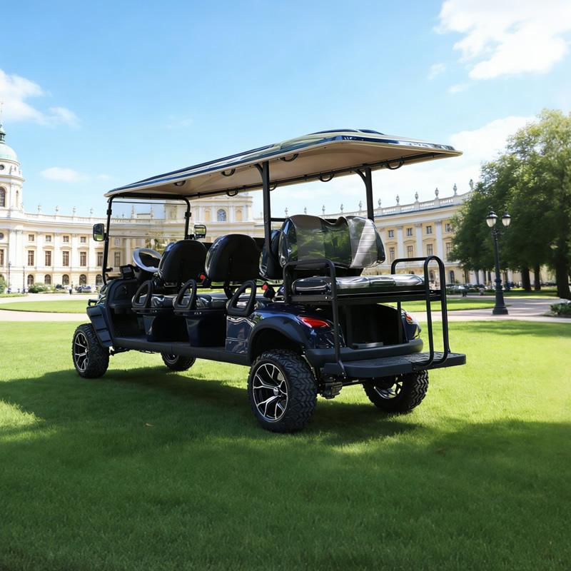 Carro de golf eléctrico personalizado de litio para pasajeros, 6+2 y 8 plazas - EG206DKSZ