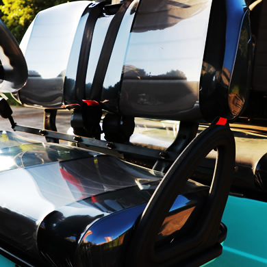 detalles del carrito de golf