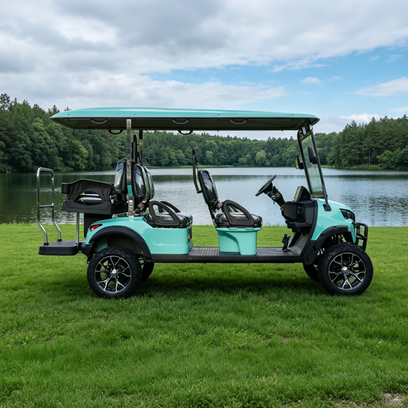 Carros elevados eléctricos de litio personalizados al por mayor Carro de golf de 6 plazas - EG204DKSZ