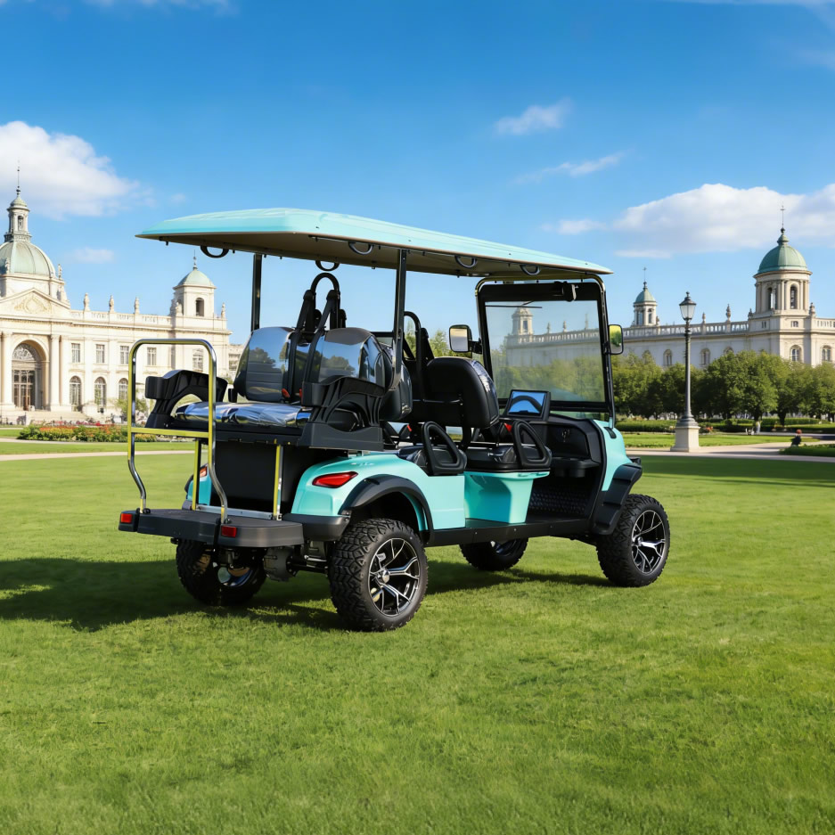 Carros elevados eléctricos de litio personalizados al por mayor Carro de golf de 6 plazas - EG204DKSZ