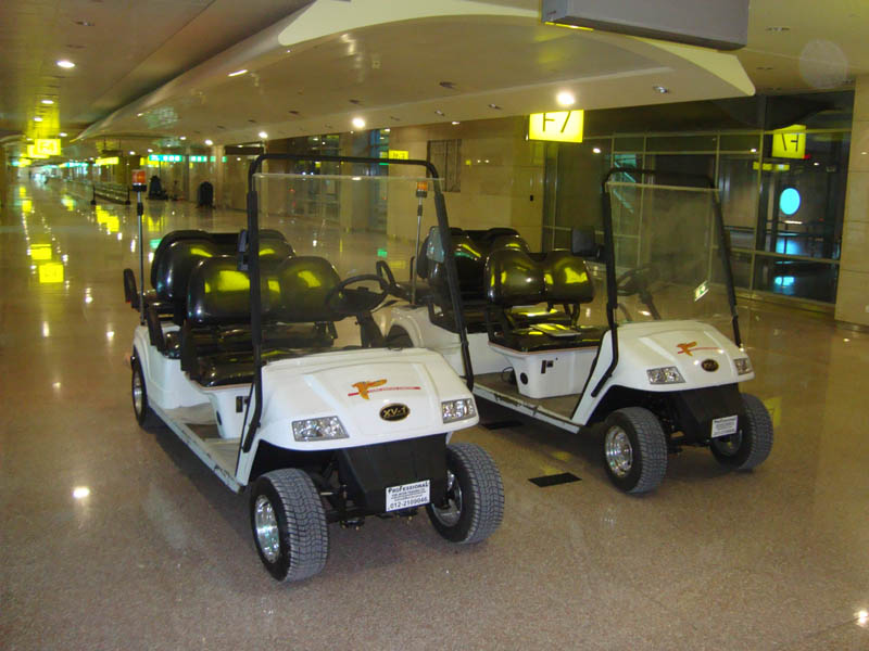 aeropuerto carro de golf 