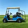 Carro de golf eléctrico azul personalizado con portaequipajes trasero | Fabricante mayorista - EG2028KG