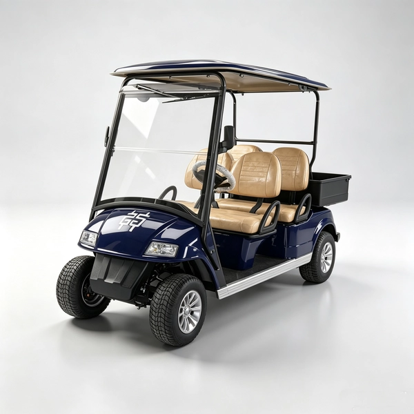Carro de golf eléctrico utilitario para 4 pasajeros con plataforma de carga | Fabricante - EG2048H