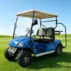 Carro de golf eléctrico azul personalizado con portaequipajes trasero | Fabricante mayorista - EG2028KG