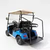 Carro de golf eléctrico azul personalizado con portaequipajes trasero | Fabricante mayorista - EG2028KG