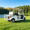 Carro de golf eléctrico blanco elegante para bodas | Traslado de lujo para invitados de 6 plazas para eventos - EG204AKSZ